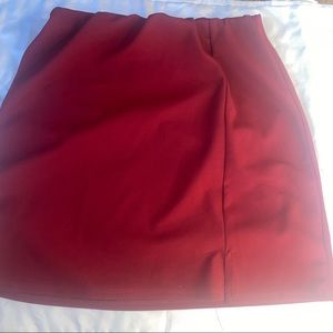 Short Red stretchy tight-fit skirt [Size XLarge]